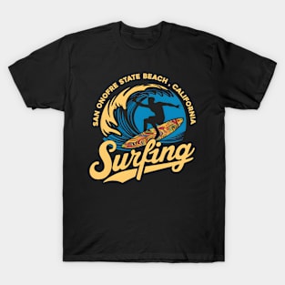 San Onofre State Beach California Surfing | Surfing lovers gifts T-Shirt